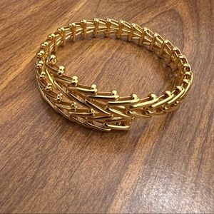 Alex and Ani gold bangle - link wrap around